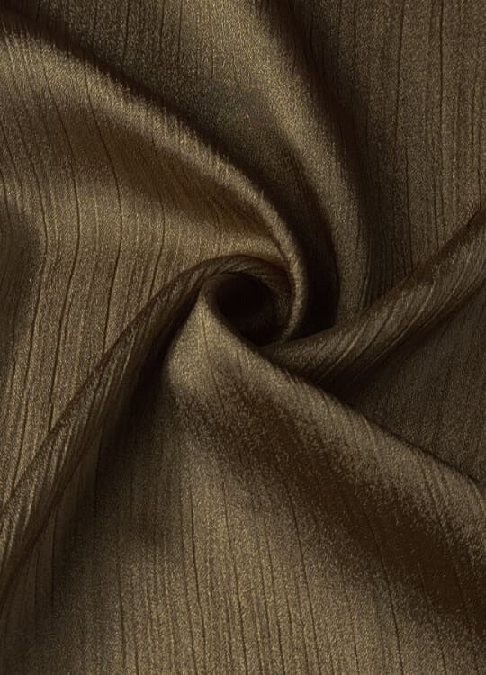 Crinkle Silk Hijabs - Metallic Bronze