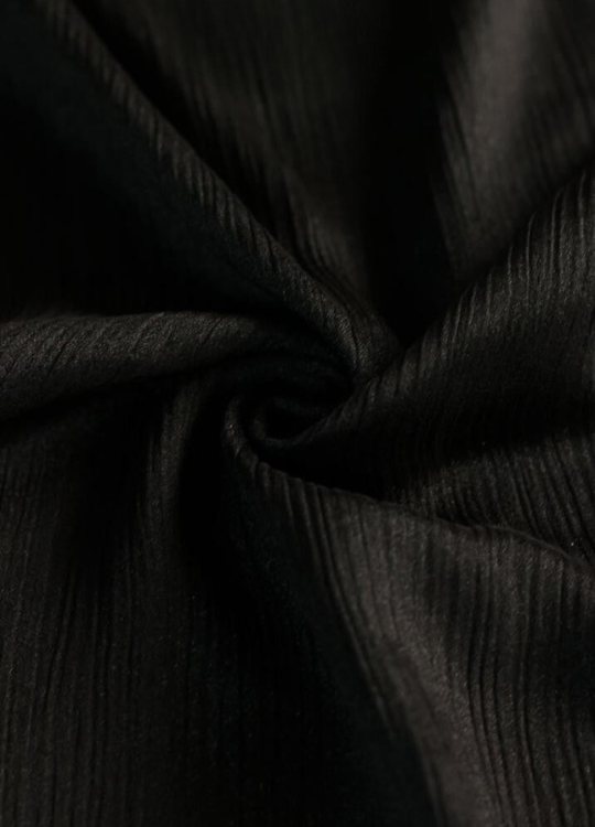 Crinkle Silk Hijabs - Black