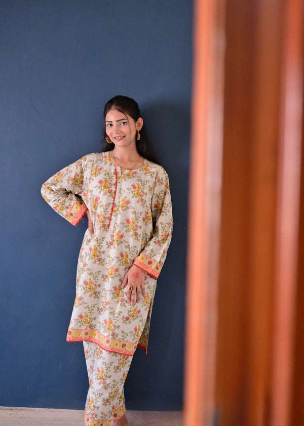 2 Piece Dress- Floral Sandrift