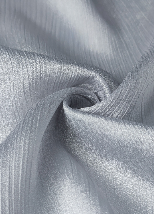 Crinkle Silk Hijabs - Shiny Gray
