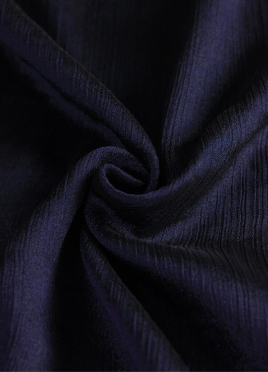 Crinkle Silk Hijabs - Navy Blue
