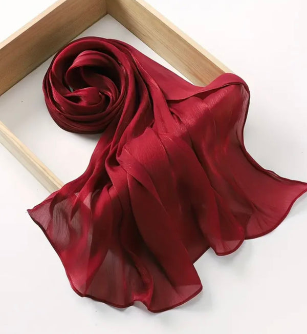 Organza Silk- Cherry