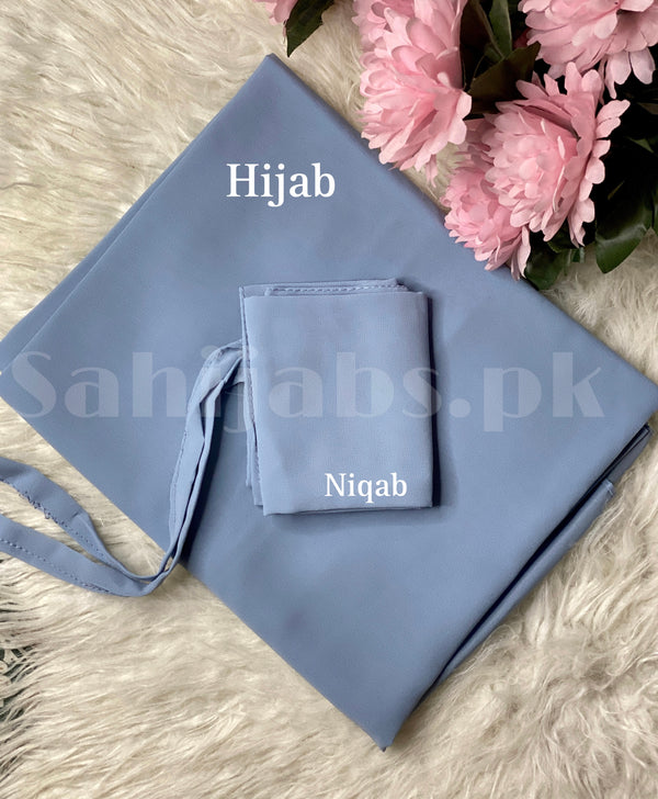 Niqab and Hijab Set- Denim
