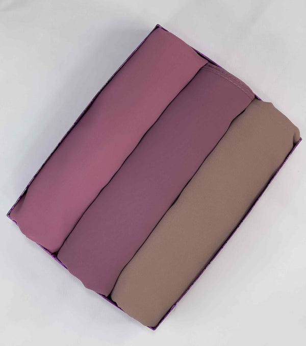 Georgette Chiffon - Bundle of 3
