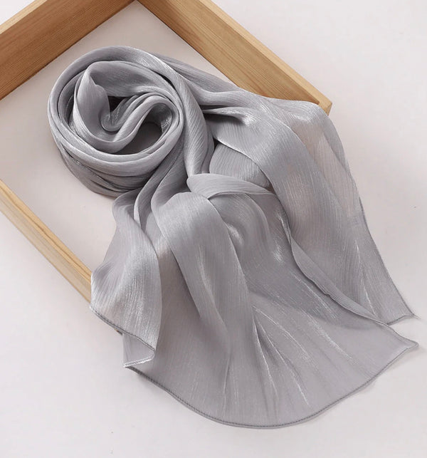 Organza Silk- Silver