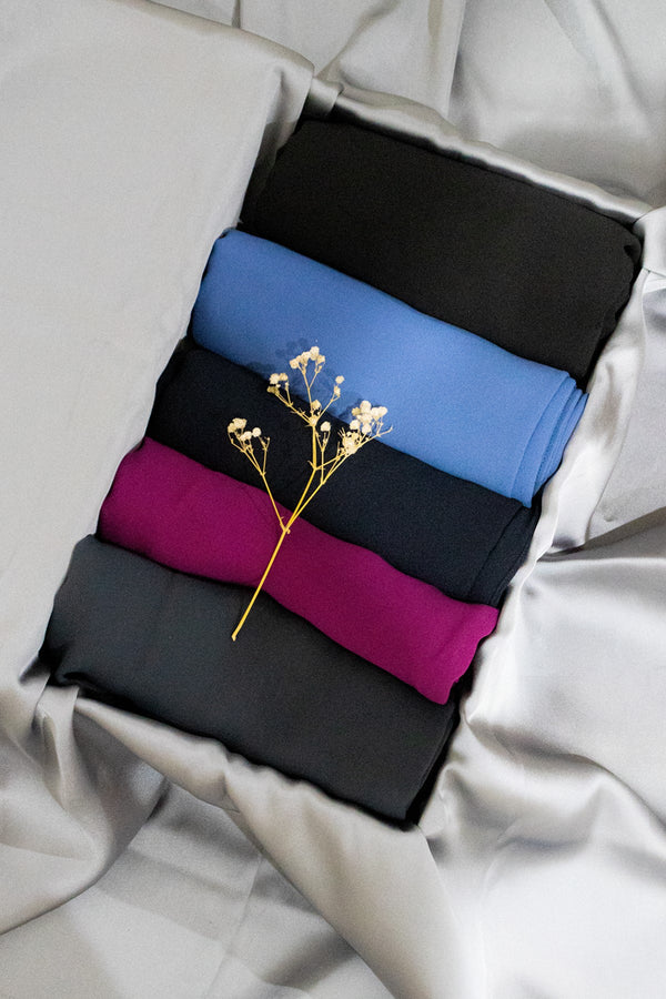 Georgette Chiffon - Bundle of 5